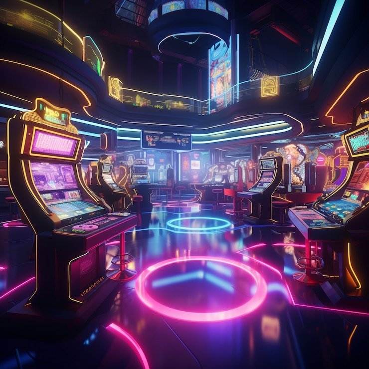 Ilustrasi teknologi gameplay untuk dewasa